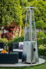 Quartz Galss Tube Patio Heater, Visual Flame Heater 40000BTU -Stainless Steel