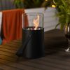 Black Ethanol Fire Pit, Tabletop Fire Pit, Mini Fire Pit, Portable Fireplace for Indoor & Garden for Dinner Parties, Home Decoration