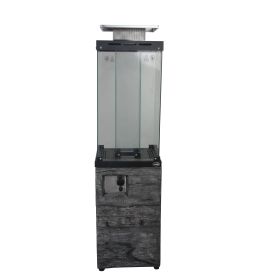 Good New Product Faux Woodgrain Fire Heater With Tempered Glass