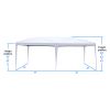 3 x 6m Two Windows Practical Waterproof Folding Tent White