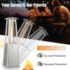 9500 BTU Portable Tabletop Pyramid Patio Heater with Glass Tube