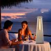 9500 BTU Portable Tabletop Pyramid Patio Heater with Glass Tube