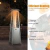 9500 BTU Portable Tabletop Pyramid Patio Heater with Glass Tube