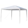 3 x 3m Four Sides Portable Home Use Waterproof Tent with Spiral Tubes White