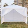 3 x 3m Four Sides Portable Home Use Waterproof Tent with Spiral Tubes White