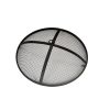 Iron Fire Pit Set Heating Equipment Camping Fire Bowl with Poker Mesh Cover for Backyard Patio