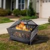 25.98'' Square IRON FIRE PIT OUTDOOR