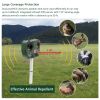 Ultrasonic Animal Repeller Solar Powered Repellent with Motion Sensor LED Flashing Lights