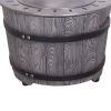 Smokeless Firepit With Wood Pellet/Twig/Wood As The Fuel, Wood Look