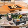 16.5 Inch Tabletop Propane Fire Pit with Simple Ignition System