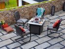 Outdoor 32" Propane Gas Fire Pit Table