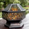 24.4'' IRON FIRE PIT OUTDOOR