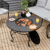 Backyard Garden Party Patio Fire Pit Dining Table