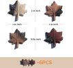 Ceramic Fire Maple Leaf, 4 pcs Gas Logs Decorative Maple Leaves for Bio Ethanol Stoves, Tabletop Fireplace, Most Types of Indoor or Outdoor Fire Pit