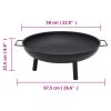 Fire Pit 26.6"x22.8"x8.9" Steel