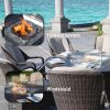 Direct Wicker Outdoor Rattan 50,000BTU Propane Gas Fire Pit Table (Table Only)